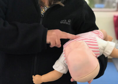 CPR Training on doll